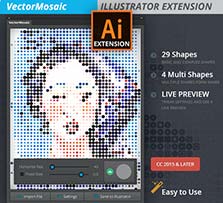 极品AI扩展面板－矢量马赛克(含安装及使用说明)：Vector Mosaic